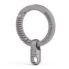TISUR Titanium Key Ring Car Key Holder Smart Key Metal Fittings Rotating Connector Matte Men's 360° (Matte/Carabiner L+Connector)