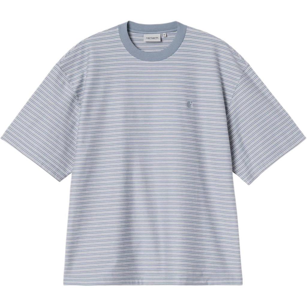 Carhartt WIP Свободная футболка в полоску с круглым вырезом Мужские Топы I036854-3SG-XX