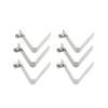 6pcs Kayak Paddle Spring Clips Tent Pole Clips Push Button Spring Snap Clip Locking Tube Pin