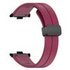 For Xiaomi Smart Band 8 Pro Silicone Watch Strap Wristband with Magnetic Folding Buckle