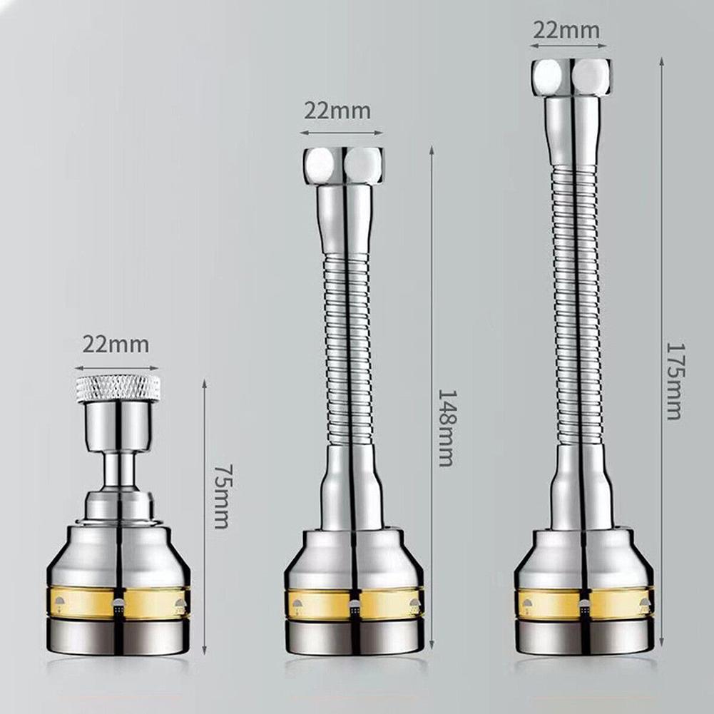 Удлинитель крана с вращающейся на 360 градусов головкой, водосберегающий, для кухонной мойки, гибкий, с распылительной головкой, домашний, удлиненный, с фильтром для распыления