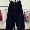 Women's Corduroy Velvet-Lined Loose-Fit Bloomers - Fashionable, Warm, and Comfortable for Autumn & Winter
