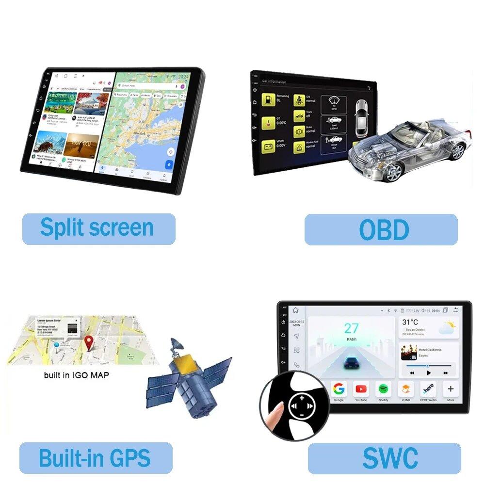 12.3 Inch Carplay Android Car For Honda Accord 8 Spirior /Acura Tsx 2009 - 2013 Multimedia no 2din DVD 4G Wifi Bluetooth Display air256