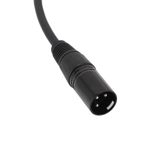 Ongwan XLR Microphone Extension Cable Adapter, Right Angle XLR To Straight XLR Cable, PVC (1 Meter/3.3 Feet)