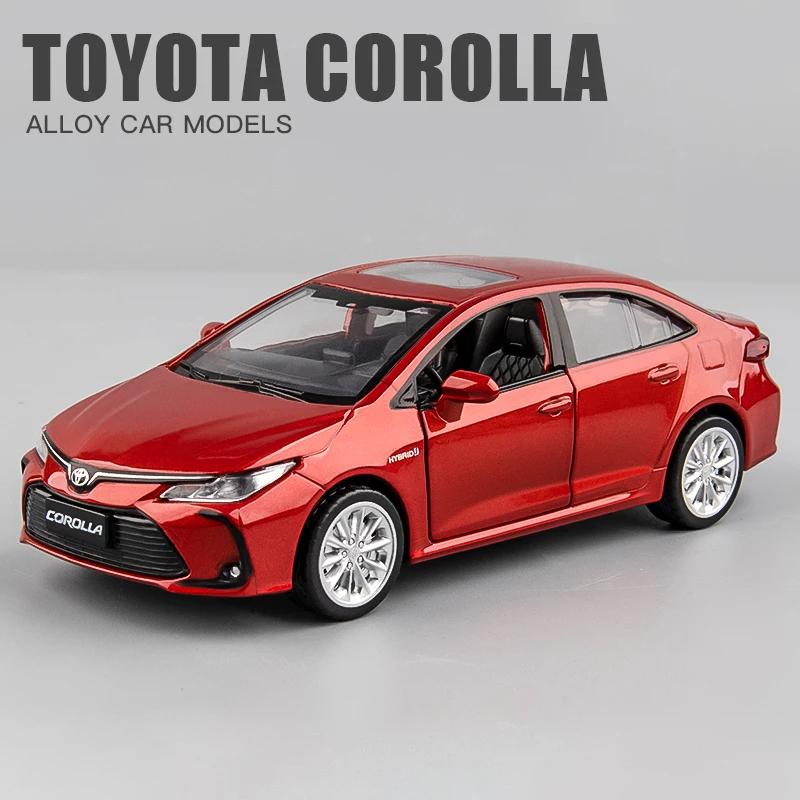 1/33 TOYOTA Corolla Hybrid Alloy Car Die Литая игрушечная модель автомобиля Звук и свет Детские игрушки Коллекционные предметы Подарок на день рождения