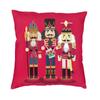 Nutcracker Soldier Toy Gift Cushion Cover Sofa Home Decor Square Pillowcase