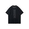 Wade Series Casual Loose Printed Short Sleeve T-Shirt Men Tops Black AHSQ159-1