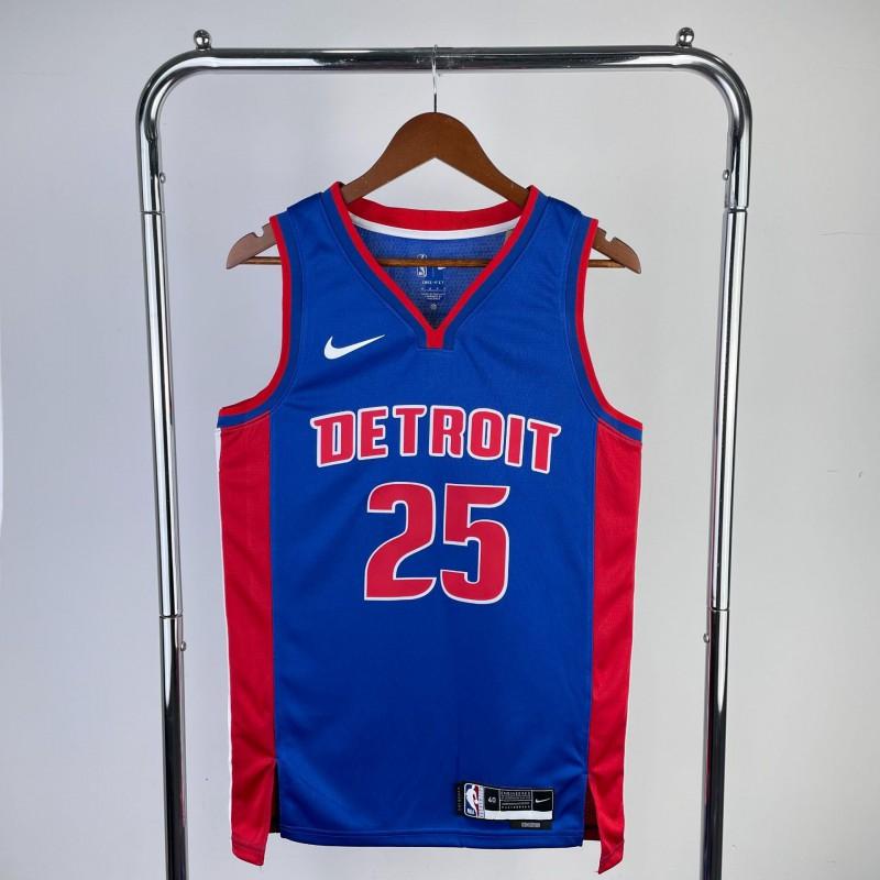 Mens NBA Detroit Pistons City Edition Basketball Jersey Cade Cunningham 2 Ausar Ado 25 Jaden Ivey 23 Retro Style