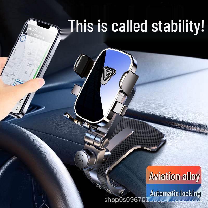 Универсальный держатель для телефона в автомобиль для консоли или козырька - Поддерживает горизонтальный и вертикальный экраны