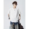 Unisex Heavyweight Pure Cotton Solid Color Short Sleeve Round Neck T-shirt