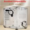 Small Computer Case Plexiglass Shell Compact PC Case Desktop PC Case ITX Motherboard 210mm Graphics