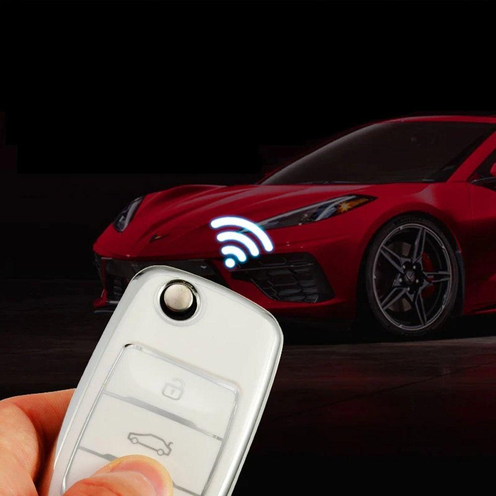 Чехол для автомобильного ключа с полной защитой для VW Volkswagen/Polo/Tiguan/Passat/Golf/Jetta/Lavida/Skoda/Octavia Автомобильные аксессуары