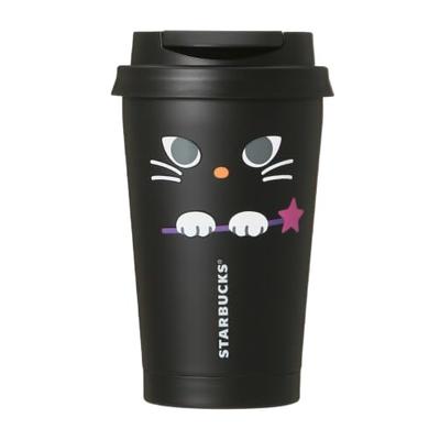 Starbucks STARBUCKS Хэллоуин 2024 Нержавеющая сталь TOGO Стакан Ведьма Кошка 355 мл Стакан Кофе Starbucks Хэллоуин 2024 Кошка Кошка Подарок Подарок Вода
