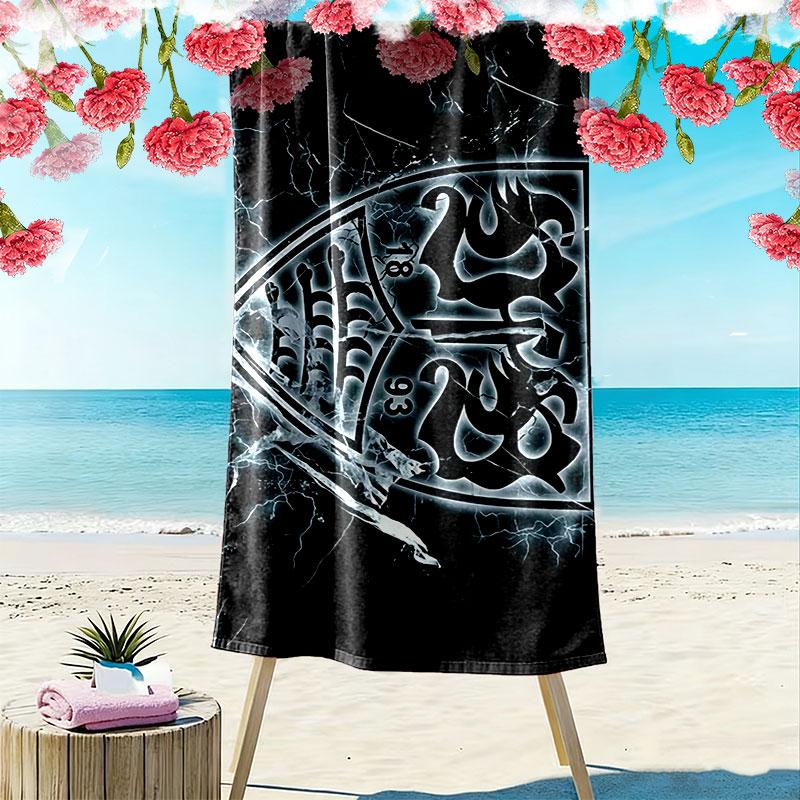 VFB Print Beach Towel, Large Soft Quick Dry Towel for Beach Camping Swimming
