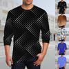 Men's T Shirt O-Neck Clothing Apparel Outdoor Long Sleeve Print Fashion Designer Vintage