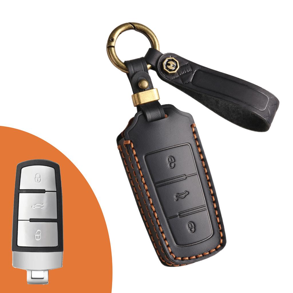Применимо к чехлу для ключа Volkswagen Maiteng B7, старый CC, запуск одной кнопкой, автомобиль 12/13/15/16, кожа с пряжкой