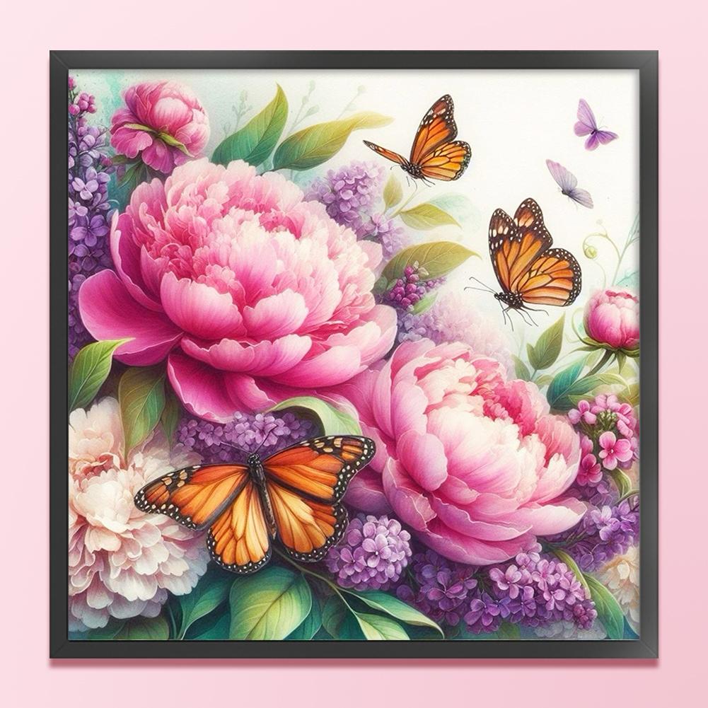 T0# Полная вышивка Эко-хлопковая нить 11CT Печатный цветок Набор для вышивки крестом Искусство