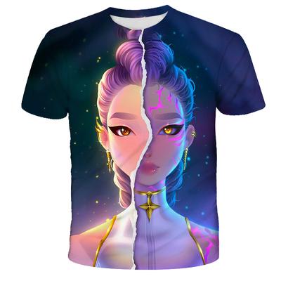 K-Pop Охотники на демонов Тигрицы Мальчики Футболка K-Pop Охотники на демонов Детская одежда Футболки Милые мультяшные принты Футболки Топы
