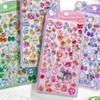 Resin Crystal Cute 3D Stickers Shiny Stickers Texture Decals Self-Adhesive for School Student Teen Child Car Craft Laptop Bottle