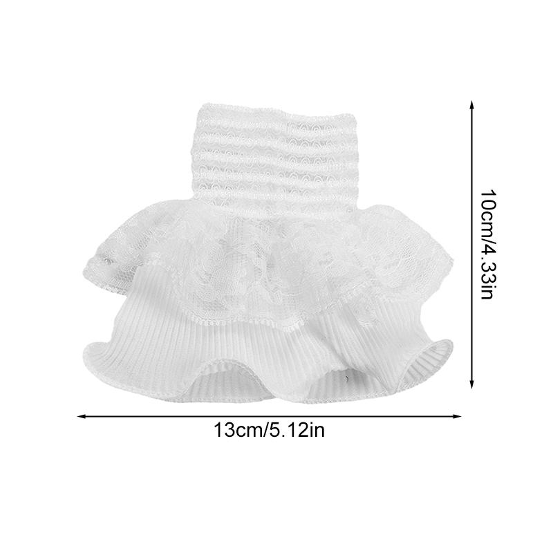 1 пара модных элегантных поддельных рукавов с кружевными оборками, манжетами, декоративными рукавами, съемными манжетами