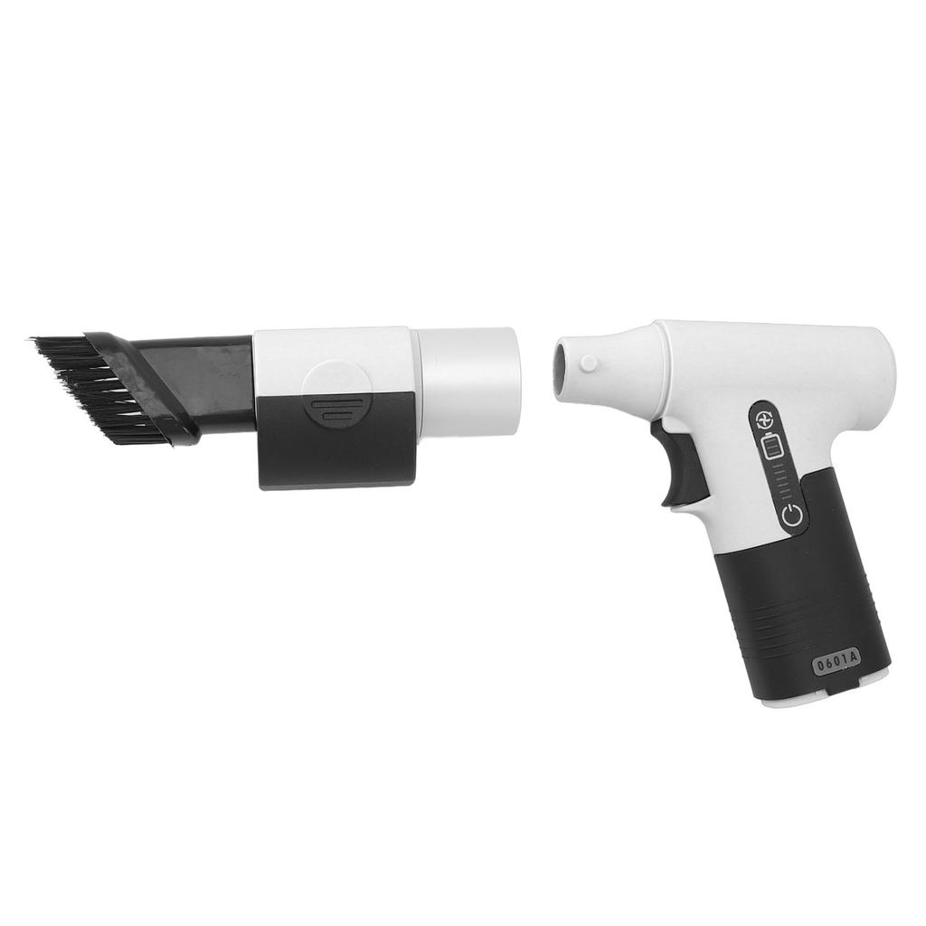 Electric Air Duster Blowing Suctioning Dual Purpose 120000 RPM 3000mAh 3 Gear Adjustable with 2