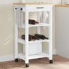 VidaXL Kitchen Trolley MONZA 48x40x88.5 Cm Solid Pine Wood 376081