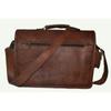 Винтажная коричневая мужская сумка-мессенджер на плечо из натуральной кожи для ноутбука, портфель