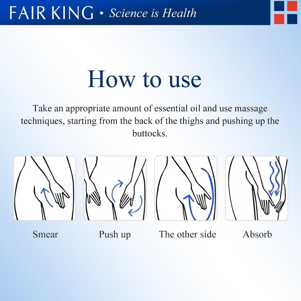 FAIR KING Buttock Essential Oil Hip Ass Lift Up Plant Extract Effective Massage Oil