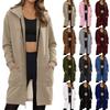 Women's Zip Up Hoodies Oversized Fleece Long Pullover Hooded Sweatshirts Casual Long Sleeve Fall Hoodie Jacket