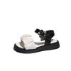 Summer New Girls Princess Flat Sandals Fashion Versatile Fold Children Causal Beach Sandals Kids Open-toe School Causal Shoes
