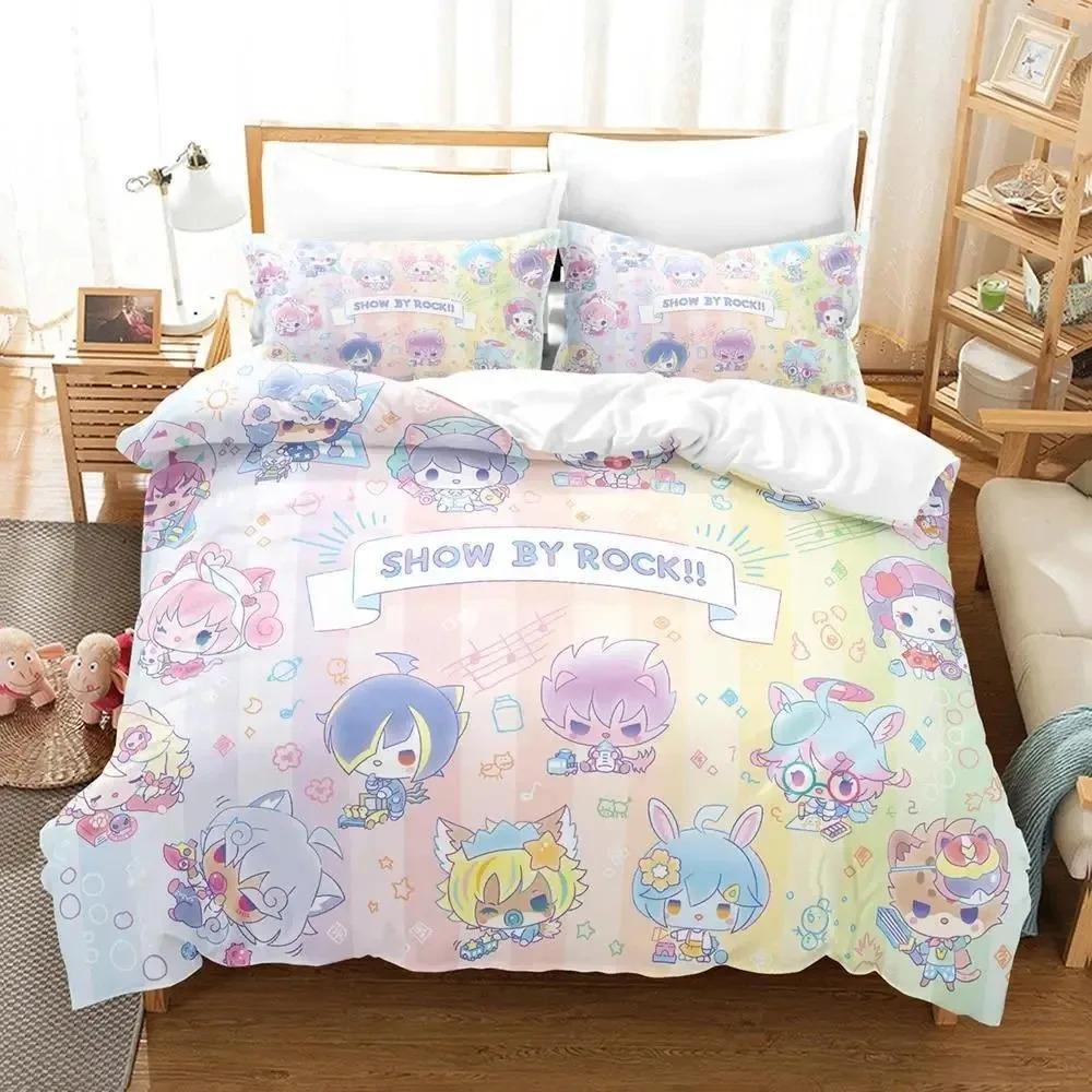 Anime Show By Rock Bedding Set Duvet Cover Bed Set Quilt Cover Pillowcase Comforter King Queen Size Boys Adult Bedding Set