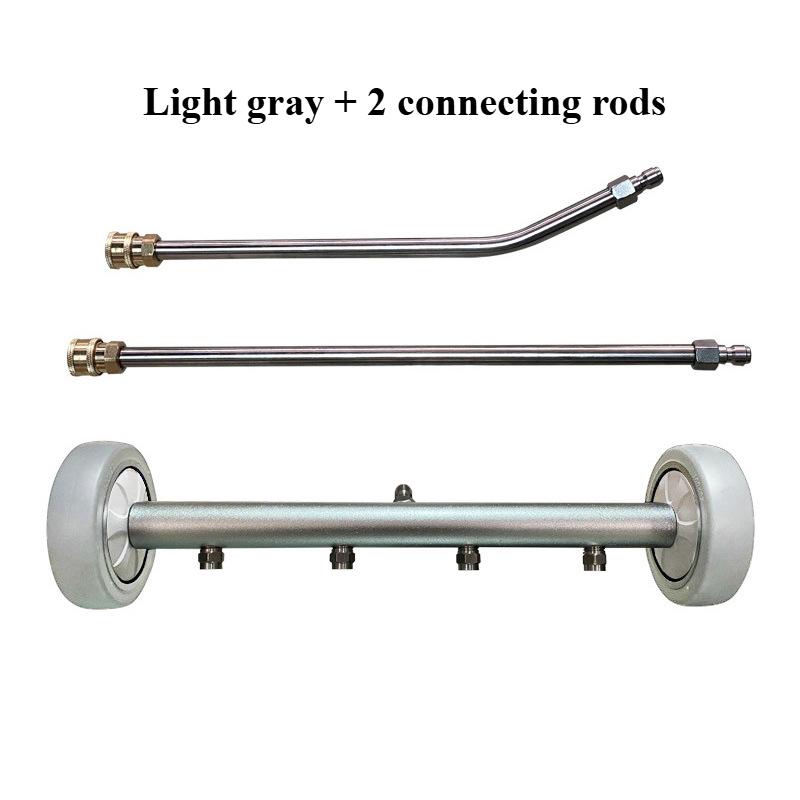 5000PSI Car Chassis High Pressure Washer 16 Inch Electric Car Washing Locomotive Bottom Water Broom with 2 Extension Rods