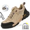 New Fashion Men's Safety Work Shoes Comfortable Indestructible Boots Sneakers Anti Puncture Male Footwear