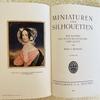 [USED] Foreign books, old books, beautiful German antique books, miniature, silhouette paintings