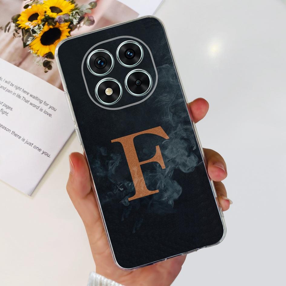 Для Xiaomi Redmi Note 14 Pro 5G Чехол Мода Буквы от А до Я Мягкая Прозрачная Силиконовая Задняя Крышка Для Redmi Note 14 Pro Plus Note14 Fundas