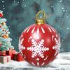 Рождественский надувной мяч Yousheng диаметром 60 см, водонепроницаемый рождественский мяч, устойчивый к разрывам, многоразовый, гигантский надувной мяч для праздничного декора двора, газона, крыльца