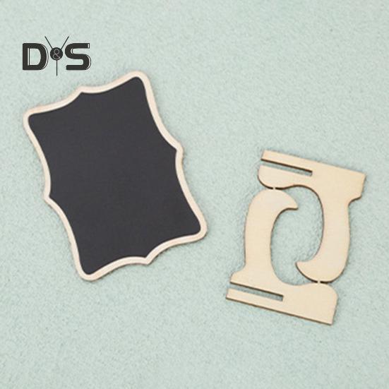 10 шт. Мини-знак на доске с подставкой, деревянная настольная доска, многоразовая односторонняя маленькая доска для сообщений, свадебная вечеринка, мероприятия, шведский стол, украшение