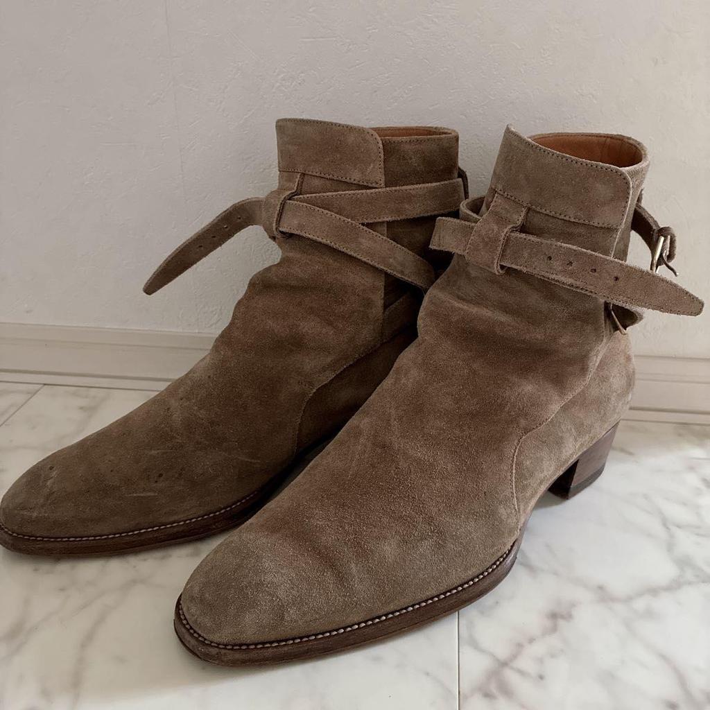Б/у ботинки-жокейки SAINT LAURENT Wyatt 30