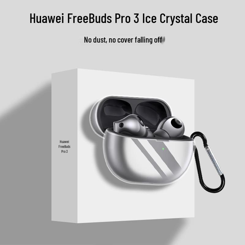 Compatible with Huawei FreeBuds Pro 3 & Pro 5: High-End Transparent Drop-Proof Protective Earphone Case
