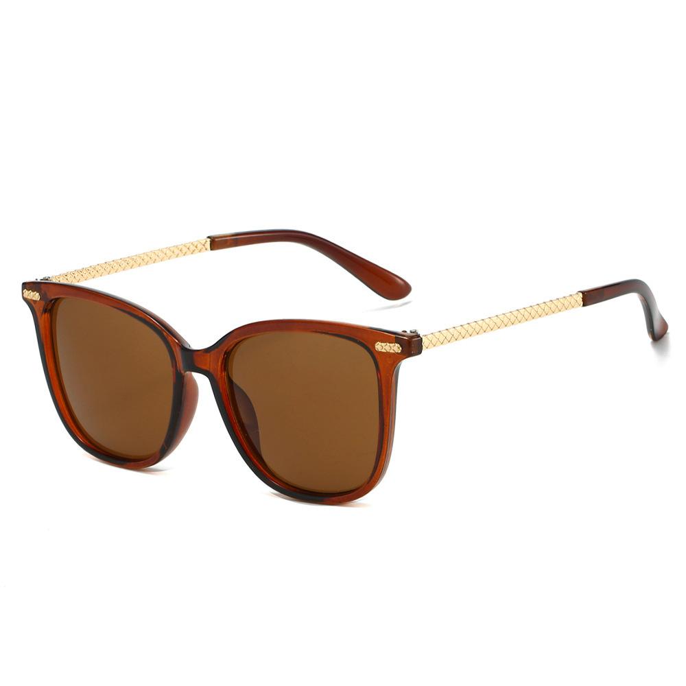 New high-end square and round face sunglasses, men's and women's small face UV-proof sunglasses