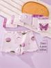 Girls' Pure Cotton Antibacterial Boxer Shorts - Comfortable Toddler & Little Girl Underwear