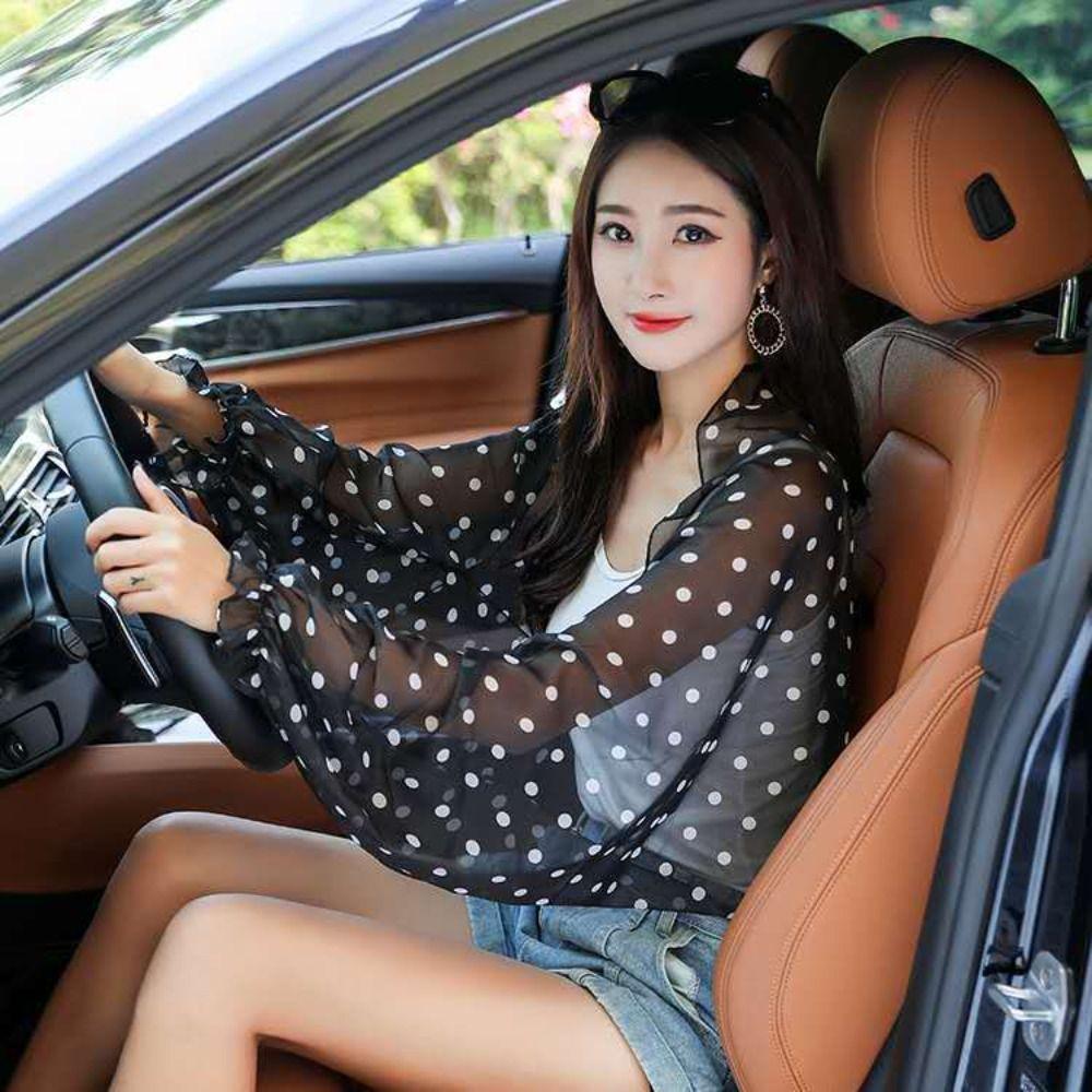 Рубашка с цветочным узором, накидка на руку, шаль для защиты от солнца, анти-УФ рукава, шифоновые рукава-манжеты