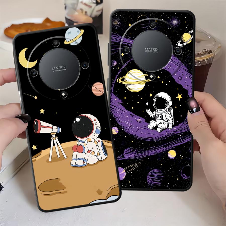 Чехол для Honor X9a X7 90 8X 70 X8 200 400 Lite X5b X6 Magic5Lite Funda Чехол для телефона Мультяшный Астронавт