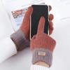 Anti slip Winter Gloves Touchscreen Women Gloves Vintage Warm Mittens  Outdoor Riding