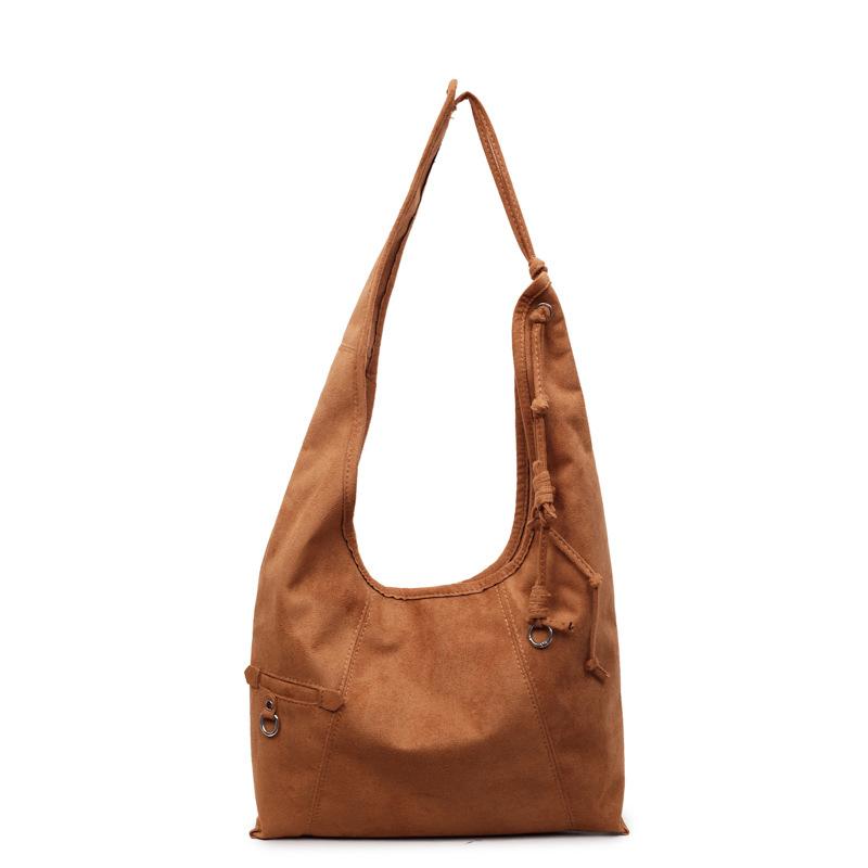 Осенняя ретро сумка-тоут большой вместимости 2025 супер огонь стиль Майяр ленивый ветер женская для работы темперамент простая на плечо