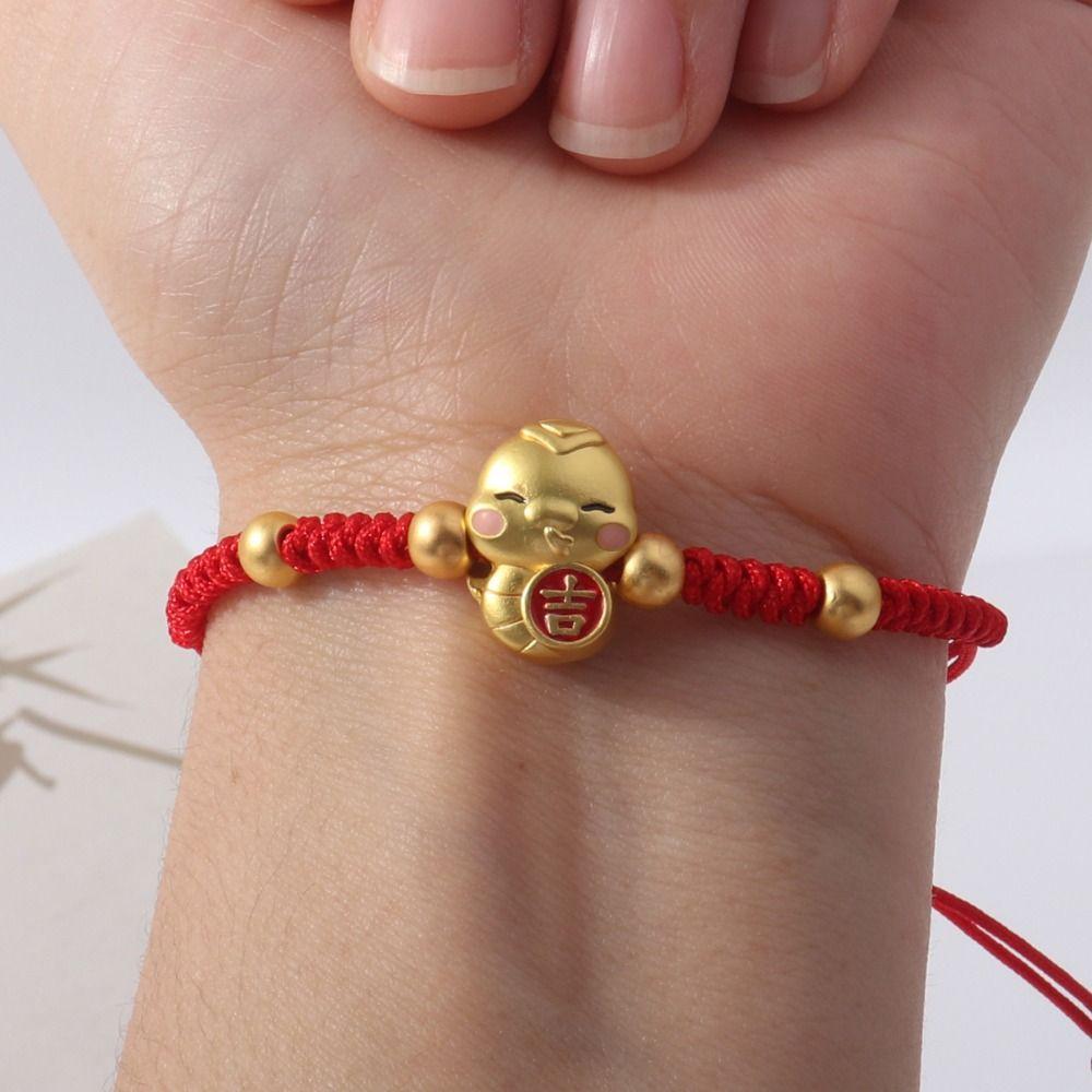 New Year Snake Year Bracelet Hand Rope Fortune Bracelet Unique Lucky Red Rope Decoration