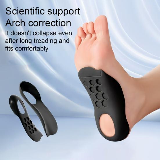 1 Pair Orthopedic Corrective Insoles for Flat Feet Plantar Fasciitis Unisex Silicone Toe Correction Insoles for Pain Relief Toe Alignment Bunions