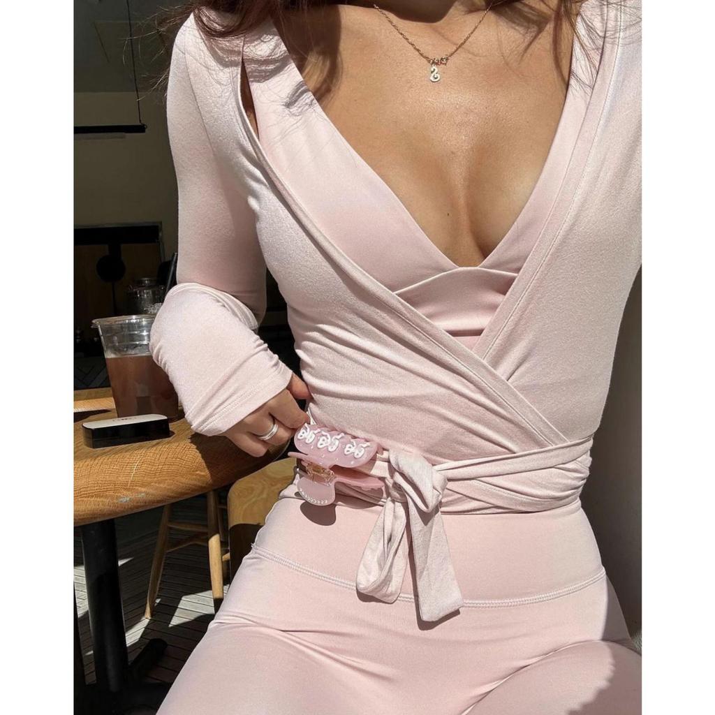 Европейский и американский кардиган на шнуровке с длинным рукавом: Эластичная, Утягивающая, Одежда для йоги и пилатеса (1777 г.)