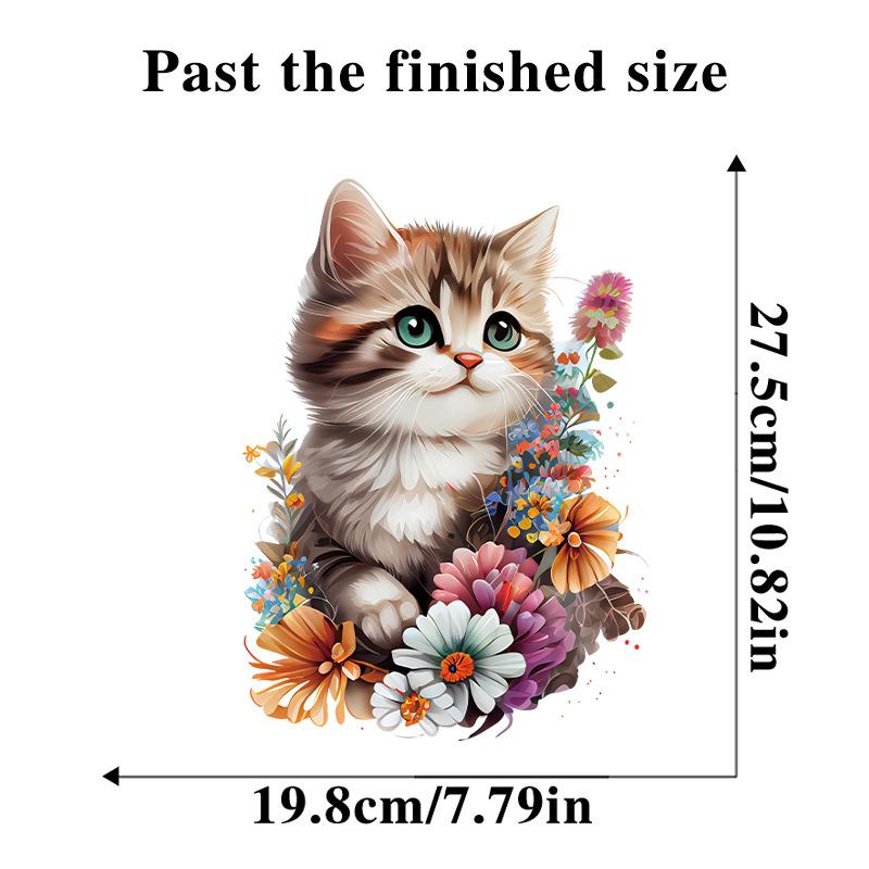 Мультфильм милый акварельный кот наклейка наклейки ванная комната украшение крышки унитаза водостойкая наклейка на стену