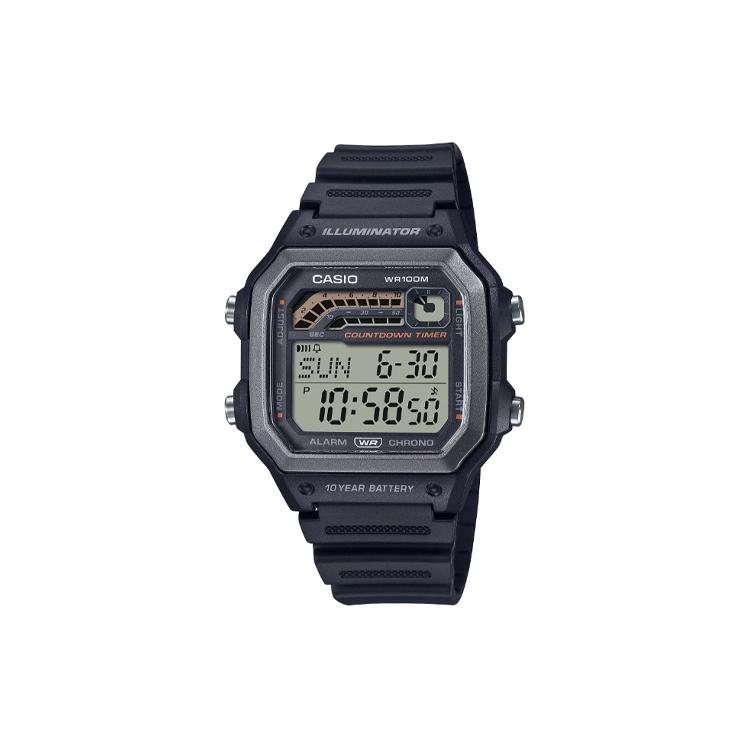 Casio Мужские Черные Часы WS-1600H-1A WS-1600H-1A